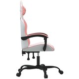 vidaXL Okretna igraća stolica bijelo-ružičasta od umjetne kože | shoptok.hr
