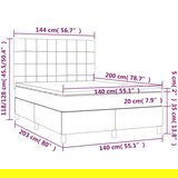  S oprugama i madracem krem 140x200 cm od tkanine | shoptok.hr