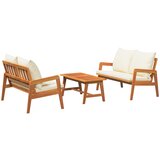 vidaXL 3-delni bistro set s blazinami iz trdnega akacijevega lesa, (22110528) | Shoptok.si