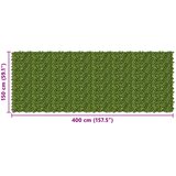  Zaslon za balkon s lišćem Zelena i žuta 400 x 150 cm | Eponuda.com