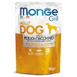 Monge dog Grill Piščanec in Puran 100 g vrečka Cene