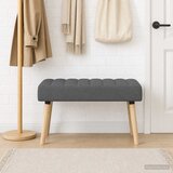  Klupa s utorima Tamnosiva 80 x 40 x 46 cm Tkanina | shoptok.hr