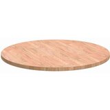vidaXL Gornji dio stola Svjetlosmeđa Ø 80 x 2.5 cm Čvrsto drvo hrasta | shoptok.hr