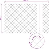  Ograda od lančanih veza s postom 25 x 0,8 m Siva Mreža | shoptok.hr