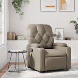 vidaXL Masažni naslonjač od umjetne kože boja cappuccina | shoptok.hr