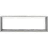  Kockaste zidne police 4 kom boja betona 80x15x26,5 cm drvene | Eponuda.com