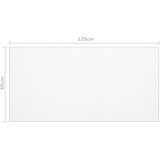  Zaštita za stol mat 120x60 cm 1,6 mm PVC | shoptok.hr
