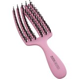 Olivia Garden Club The Nomad Detangling&Shine Fingerbrush​ ravna krtača za lase Pink 1 kos | Shoptok.si