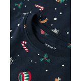 name it Pidžama set 'NMNVISMAS' pijesak / mornarsko plava / tamno zelena / crvena | shoptok.hr