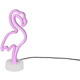 Neon tafellamp wit incl. LED - Flamenco