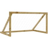 The Living Store Nogometni gol z mrežo 120x60x80 cm impregnirana borovina - Nogometni Gol, (21417489) Cene