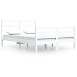 Furnova Posteljni okvir bel iz trdne borovine 160x200 cm, (21934605) | Shoptok.si