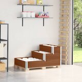 vidaXL Povišena gredica s 3 razine smeđa 120 x 80 cm masivna borovina | shoptok.hr