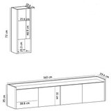 Hanah home TV polica Sema Travertine | Eponuda.com