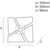  LED prigušiva plafonska svetiljka LED/115W/230V 3000-6500K crna + daljinski upravljač | Eponuda.com