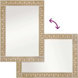  Kupaonsko ogledalo 50 x 70 x 2 5 cm masivno drvo manga i staklo | shoptok.hr