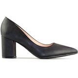 primohurt Black classic low-heeled pumps, women's shoes for the office | ePonuda.com