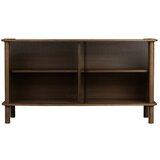 UMAGE Smeđa vitrina od punog hrasta s kliznim vratima 135x73,5x48 cm Italic – | shoptok.hr
