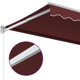 Tenda na ručno uvlačenje bordo 350 x 250 cm | shoptok.hr