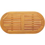 vidaXL Miza 90x45x2,2 cm Ovalna trdna akacijeva | Shoptok.si