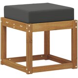  Klupa za sjedenje Prirodna i antracit 43 x 43 x 37 cm | shoptok.hr