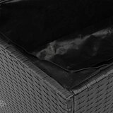  Vrtna kutija za pohranu crna 220x50x54 cm od poliratana i drva | shoptok.hr