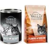 Wild Freedom mokra hrana 12 x 400 g + suha hrana 400 g po posebni ceni! - White Infinity - Piščanec & konj + piščanec - brez žit
