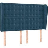  box spring s madracem LED tamnoplavi 140x200 cm baršun | shoptok.hr