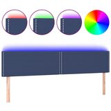 Maison Chic LED Posteljno vzglavje - Vzglavna omarica - Nočna omarica modro 160x5x78/88 cm blago, (21708407) Cene