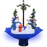  Božićno drvce koje sniježi sa stalkom plavo 75 cm PVC | shoptok.hr