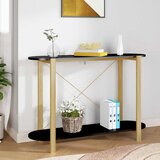 vidaXL Konzolni stol crni 110 x 38 x 75 cm od konstruiranog drva | shoptok.hr