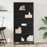vidaXL Polica za knjige crna 80,5x35x170,5 cm izrađeno drvo | shoptok.hr
