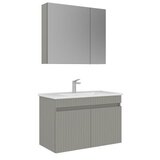Hanah home Kupatilski ormarić sa umivaonikom i ogledalom (2 komada) Tivoli 85 694 | Eponuda.com