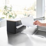 YAMAZAKI Crni metalni stalak za papirnate ručnike Rin – | shoptok.hr