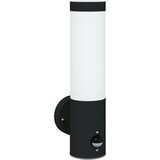  Zunanje stenske svetilke s senzorjem 2 kosa Črna Nerjaveče jeklo IP44 | Shoptok.si