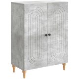 vidaXL Strani šal Betonsko siva 66 x 34,5 x 90 cm Inženirski les, (5000217830) | Shoptok.si