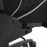 BIT FORCE KHAN F-2D igraća stolica s potpornim jastučićima, tkanina, 2D naslon za ruke, nosivost 150kg, crno/siva | shoptok.hr