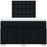 vidaXL Krevet box spring s madracem crni 120 x 190 cm od tkanine | shoptok.hr