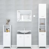  3-dijelni set kupaonskog namještaja bijeli konstruirano drvo | shoptok.hr