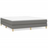 The Living Store Posteljni okvir temno siv 160x200 cm blago - Box Spring Posteljni Okvir, (21520085) | Shoptok.si