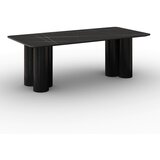 Bessagi Home Jedilna Miza Kiano, Črna, Porcelan, 220x105 Cene