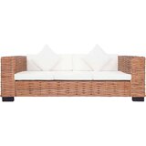 vidaXL 3-dijelni set sofa od prirodnog ratana s jastucima | shoptok.hr
