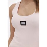 Kesi Striped blouse with a metal plate of powder pink | Shoptok.si