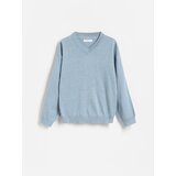 Reserved Pulover V-izreza - svjetloplavo | shoptok.hr