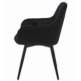  JORK360 Stolica - crni baršun / crne noge x 2 | shoptok.hr