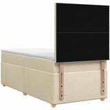  Boxspring krevet s madracem Krem 90 x 200 cm Tkanina | shoptok.hr