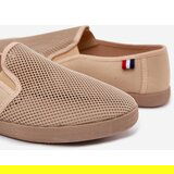 EVENTO Men's Perforated Sneakers Beige Koboru | Shoptok.si