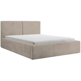 MID.YOU OBLAZINJENA POSTELJA 140 cm x 200 cm , les, tekstil, leseni material svetlo rjava | Shoptok.si