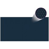vidaXL Plavajoča PE solarna folija za bazen 400x200 cm črna in modra | Shoptok.si