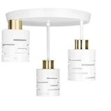  Plafonski luster ELEN 3xE27/35W/230V bela/zlatna | Eponuda.com